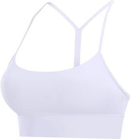 img 4 attached to Sizzling and Supportive: Sling Sexy Longline Strappy Padded Sports Bra – Ideal for Yoga and Light Workouts!