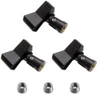 🎙️ secure your microphones with the audio 2000s amc4171 universal microphone clip holder (3 pack) logo