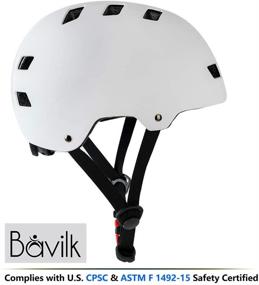 img 3 attached to 🛹 Bavilk Skateboard Bike Helmets: CPSC Certified Multi-Sports Safety Gear for Kids, Youth, and Adults - Adjustable Sizes for Scooter, Inline Skating, and Roller Skating