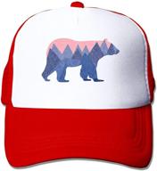 🧢 kids 3-13 years bear mountain youth toddler mesh hats baseball trucker cap by waldeal logo