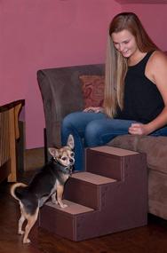 img 1 attached to 🐾 Pet Gear Easy Step III Pet Stairs in Chocolate - 3 Step Design (PG9630CH)