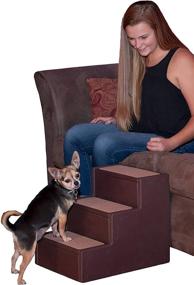 img 4 attached to 🐾 Pet Gear Easy Step III Pet Stairs in Chocolate - 3 Step Design (PG9630CH)