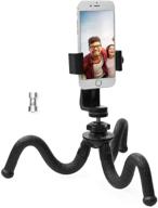 bendable 12inch mini tripod - socialite flexible camera stand with rotating cell phone mount 📷 - compatible with iphone, android, dslr, go pro, nikon, canon, sony digital cameras - enhanced seo logo