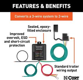 img 3 attached to Curt Manufacturing 56496 Taillight Converter
