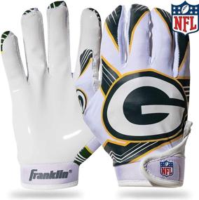 img 4 attached to Franklin Sports Youth NFL Receiver Gloves – Perfect for Kids: NFL Team Logos, Silicone Palm – Ideal for Games & Costumes!