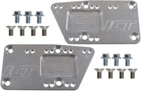 img 3 attached to ICT Billet SBC Vehicle to LS Engine Motor Mount Adapter Plate: Universal Swap Bracket for Small Block LS Conversion - Adjustable LS1 LS3 LS2 LQ4 LQ9 LS6 L92 L99 L33 LR4 Billet 551628