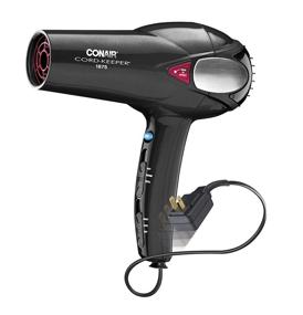 img 4 attached to 💇 Black Conair 1875 Watt Hair Dryer with Cord Keeper - Amazon Exclusive