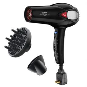 img 3 attached to 💇 Black Conair 1875 Watt Hair Dryer with Cord Keeper - Amazon Exclusive