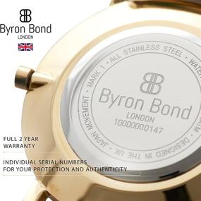 img 1 attached to ⌚ Byron Bond Mark 1 - Изысканные наручные часы 38 мм для стильных женщин и мужчин