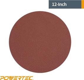 img 2 attached to 🔸 10-Pack of POWERTEC 110380 12-Inch PSA 60 Grit Aluminum Oxide Adhesive Sanding Discs