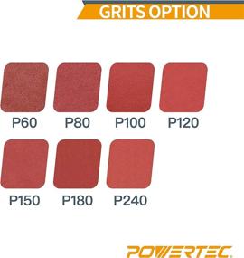 img 3 attached to 🔸 10-Pack of POWERTEC 110380 12-Inch PSA 60 Grit Aluminum Oxide Adhesive Sanding Discs