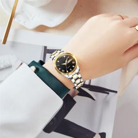 img 2 attached to Watches Luxury Quartz Waterproof Stainless Women's Watches