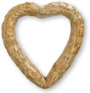 🌿 natural floracraft straw heart wreath form - 12 inch: a perfect addition for diy home decorations логотип