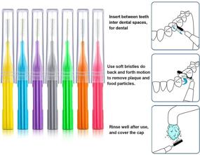 img 1 attached to Interdental Toothpick Flossing Cleaning Assorted