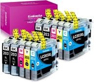 🖨️ galada 10 pack ink cartridge replacement, compatible with brother lc201 lc203 xl lc203xl for mfc j480dw j485dw j880dw j460dw j4620dw j4420dw j5520dw j680dw printers logo