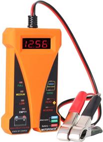 img 3 attached to 🔋 MOTOPOWER MP0514D 12V Digital Battery Tester Voltmeter and Charging System Analyzer - Efficient & Accurate Monitoring with LCD Display and LED Indication - Orange Rubber Paint