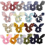 🎀 tobatoba 20-piece bow hair scrunchies set: chiffon hair elastics for women - perfect gift for hair lovers! logo
