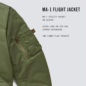 img 2 attached to MA-1 Flight Jacket for Boys by Alpha Industries