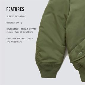 img 1 attached to MA-1 Flight Jacket for Boys by Alpha Industries