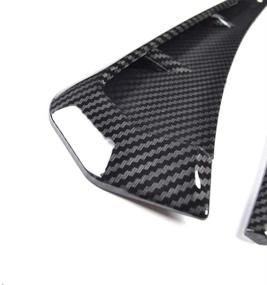 img 2 attached to 🚗 Enhance Your Car's Style with OTRTSUCC Car Fender Side Vents, ABS Carbon Fiber Spoiler, Fender Decorative Stickers, Air Flow Intake Hole Grille Auto Exterior Accessories Universal