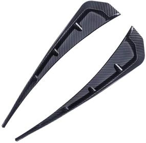 img 4 attached to 🚗 Enhance Your Car's Style with OTRTSUCC Car Fender Side Vents, ABS Carbon Fiber Spoiler, Fender Decorative Stickers, Air Flow Intake Hole Grille Auto Exterior Accessories Universal