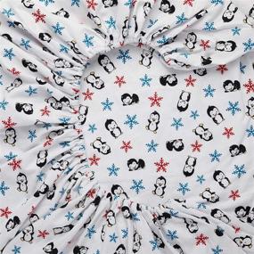 img 1 attached to 🐧 Penguins Flannel Fitted Crib Sheet - Deluxe Quality for Ultimate Comfort