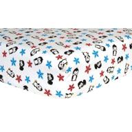 🐧 penguins flannel fitted crib sheet - deluxe quality for ultimate comfort logo