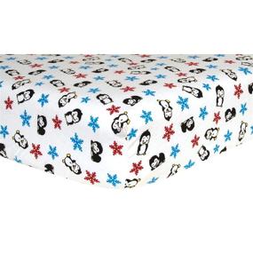 img 4 attached to 🐧 Penguins Flannel Fitted Crib Sheet - Deluxe Quality for Ultimate Comfort