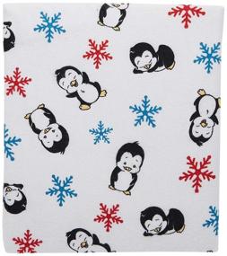img 2 attached to 🐧 Penguins Flannel Fitted Crib Sheet - Deluxe Quality for Ultimate Comfort
