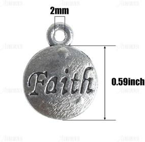 img 2 attached to AUEAR, DIY Charms - Inspirational Message Charm Pendants for Jewelry Making with Inspiration Words - Perfect for DIY Necklace and Bracelet Projects