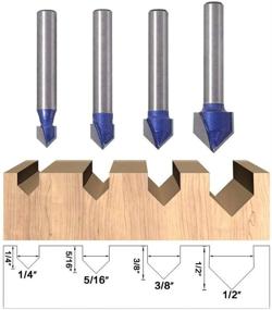 img 3 attached to Набор фрез Meihejia Shank Degree Groove Router