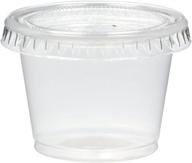 🍮 1-ounce translucent jello shot souffle cups with lids - pack of 250, mr. miracle logo