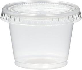 img 1 attached to 🍮 1-Ounce Translucent Jello Shot Souffle Cups with Lids - Pack of 250, Mr. Miracle