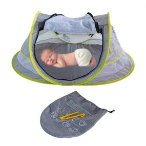 img 4 attached to 🏖️ Suliper Portable Beach Pop up Tent Toy Babies: Large Sun Shelter with UPF 50+, Mosquito Net, Lightweight Outdoor Travel Baby Crib Bed