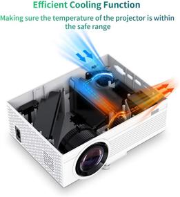 img 1 attached to Portable Mini Projector, Towond 1080P Full HD Video Projector with Remote Control, 7500 Lumens 📽️ Home Theater Movie Projector Compatible with TV Stick HDMI VGA USB TF AV for Cinema/Outdoor Movie