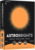 🟠 astrobrights cosmic orange colored cardstock, 8.5" x 11", 65 lb/176 gsm, 250 sheets (21858) logo