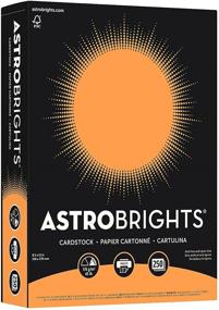 img 4 attached to 🟠 Astrobrights Cosmic Orange Colored Cardstock, 8.5" x 11", 65 lb/176 GSM, 250 Sheets (21858)