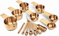 🥄 copper-plated measuring cups and spoons set of 14 by 2lb depot логотип