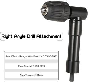 img 3 attached to 💪 Enhance Versatility with the VISLONE Right Angle Drill Adaptor Extension: A Professional Attachment for Precision and Efficiency