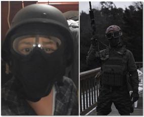 img 2 attached to Outgeek Airsoft Half Face Mask Steel Mesh and Goggles Set: Optimal Protection and Enhanced Vision