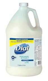 img 4 attached to Dial Professional Moisturizing & Vitamin E Antibacterial Liquid Hand Soap - 1 Gallon Refill Bottle (Pack of 4)