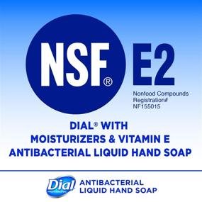 img 3 attached to Dial Professional Moisturizing & Vitamin E Antibacterial Liquid Hand Soap - 1 Gallon Refill Bottle (Pack of 4)