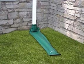 img 4 attached to 🌬️ Frost King DE46 46-inch x 8.5-inch Green Automatic Roll Up Downspout Extender - Pack of 2