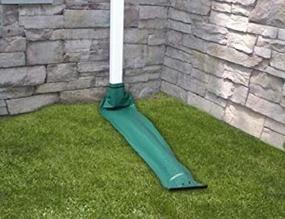 img 3 attached to 🌬️ Frost King DE46 46-inch x 8.5-inch Green Automatic Roll Up Downspout Extender - Pack of 2