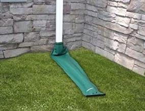 img 2 attached to 🌬️ Frost King DE46 46-inch x 8.5-inch Green Automatic Roll Up Downspout Extender - Pack of 2