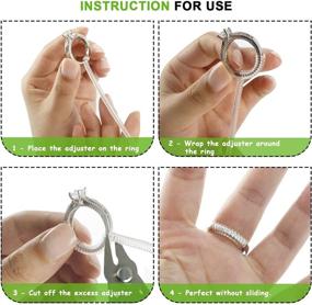 img 1 attached to Invisible Ring Size Adjuster Set: Eiito Reducer for Loose Rings - 4 Sizes (1.2mm/2mm/3mm/4mm)