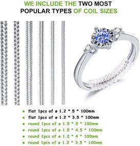 img 3 attached to Invisible Ring Size Adjuster Set: Eiito Reducer for Loose Rings - 4 Sizes (1.2mm/2mm/3mm/4mm)