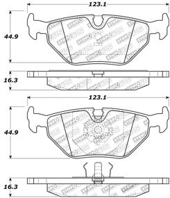 img 1 attached to Улучшите свои тормозные характеристики с помощью колодок StopTech 309.03960 Sport, шимов и комплектующих