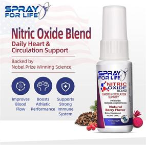img 3 attached to Maximize Muscle Growth and Energy Endurance with Spray For Life Nitric Oxide Blend Supplements – 30 Days Supply