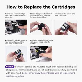 img 2 attached to 🖨️ LemeroUtrust Remanufactured HP 67 67XL Ink Cartridge Replacement for DeskJet 1255 2722 2724 2725 Plus 4155 4152 4140 Envy Pro 6455 6475 6052 6058 (1 Print Head, 3 Black Ink Cartridges)